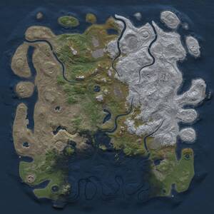 Thumbnail Rust Map: Procedural Map, Size: 4800, Seed: 108195890, 17 Monuments