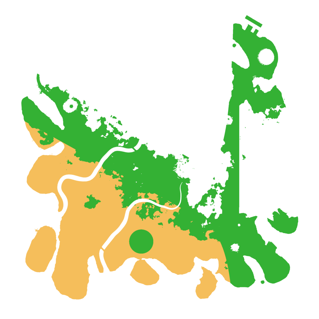 Biome Rust Map: Procedural Map, Size: 3500, Seed: 67983