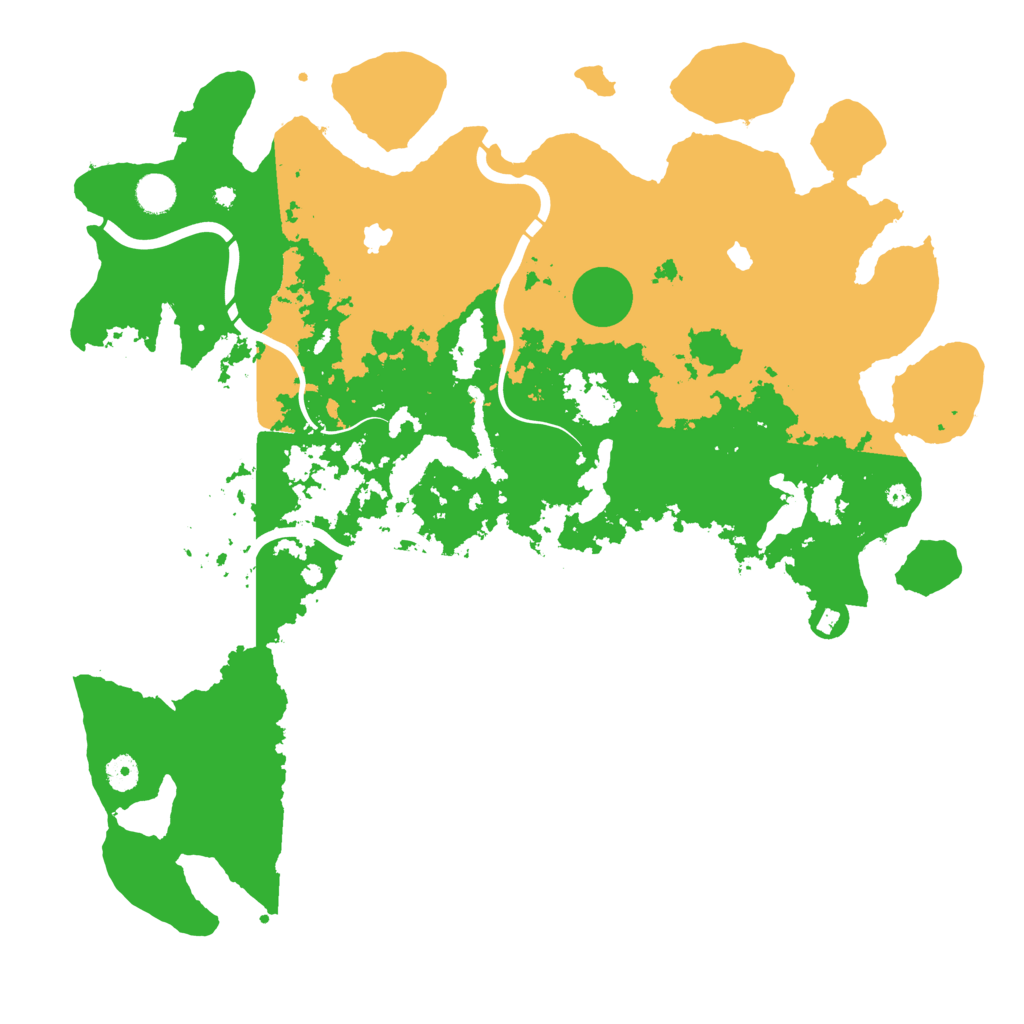 Biome Rust Map: Procedural Map, Size: 4500, Seed: 13355