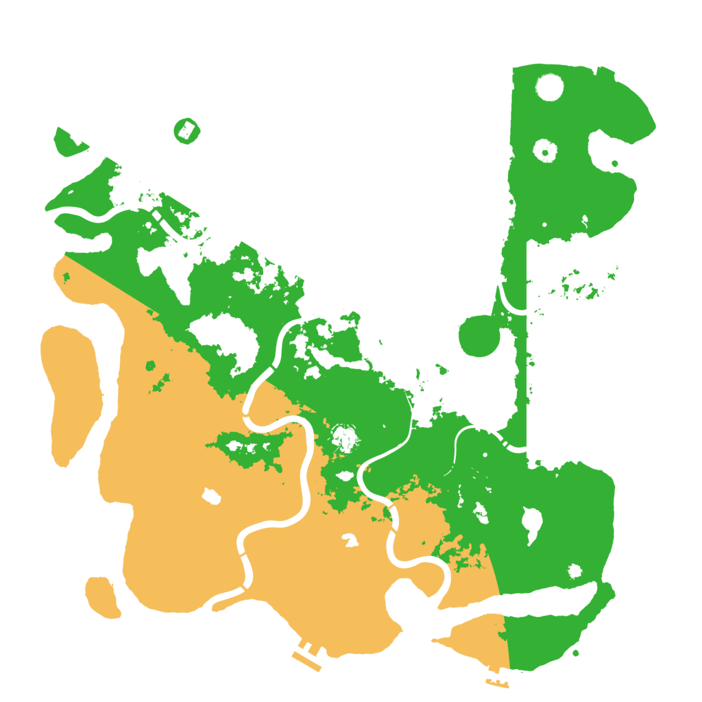 Biome Rust Map: Procedural Map, Size: 4500, Seed: 1764682564