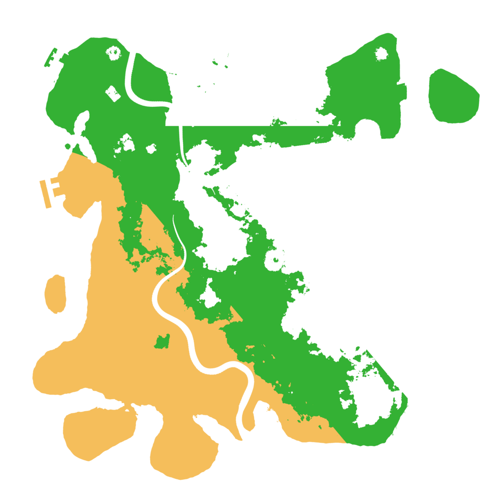 Biome Rust Map: Procedural Map, Size: 3600, Seed: 885336277