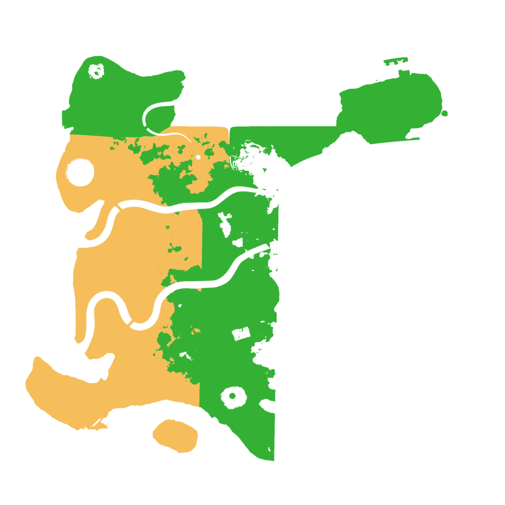 Biome Rust Map: Procedural Map, Size: 3200, Seed: 12533