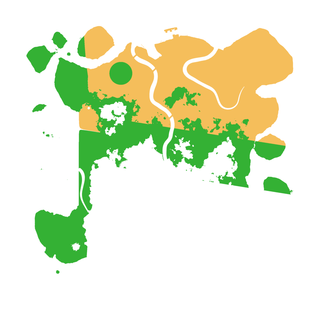 Biome Rust Map: Procedural Map, Size: 3650, Seed: 84423527