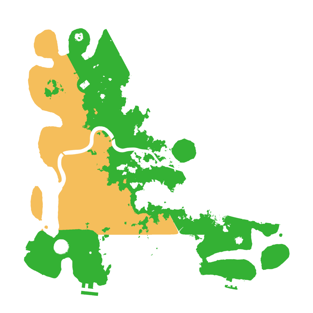 Biome Rust Map: Procedural Map, Size: 3700, Seed: 52148869