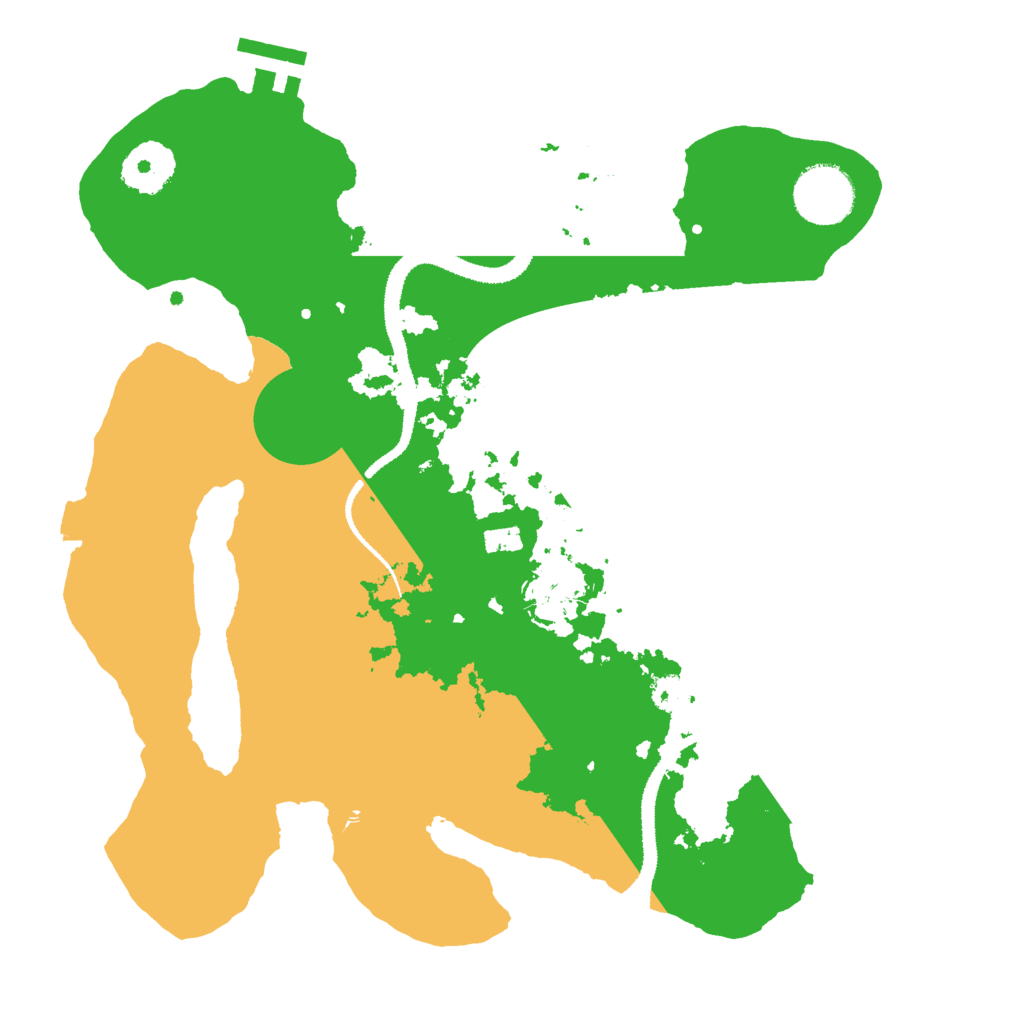 Biome Rust Map: Procedural Map, Size: 3000, Seed: 10438