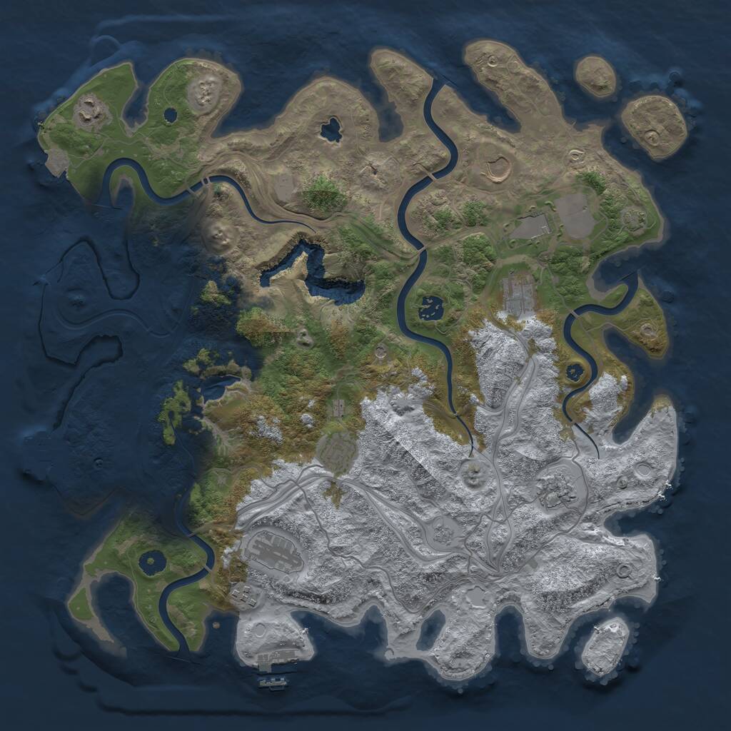 Rust Map: Procedural Map, Size: 4250, Seed: 2026162371, 15 Monuments