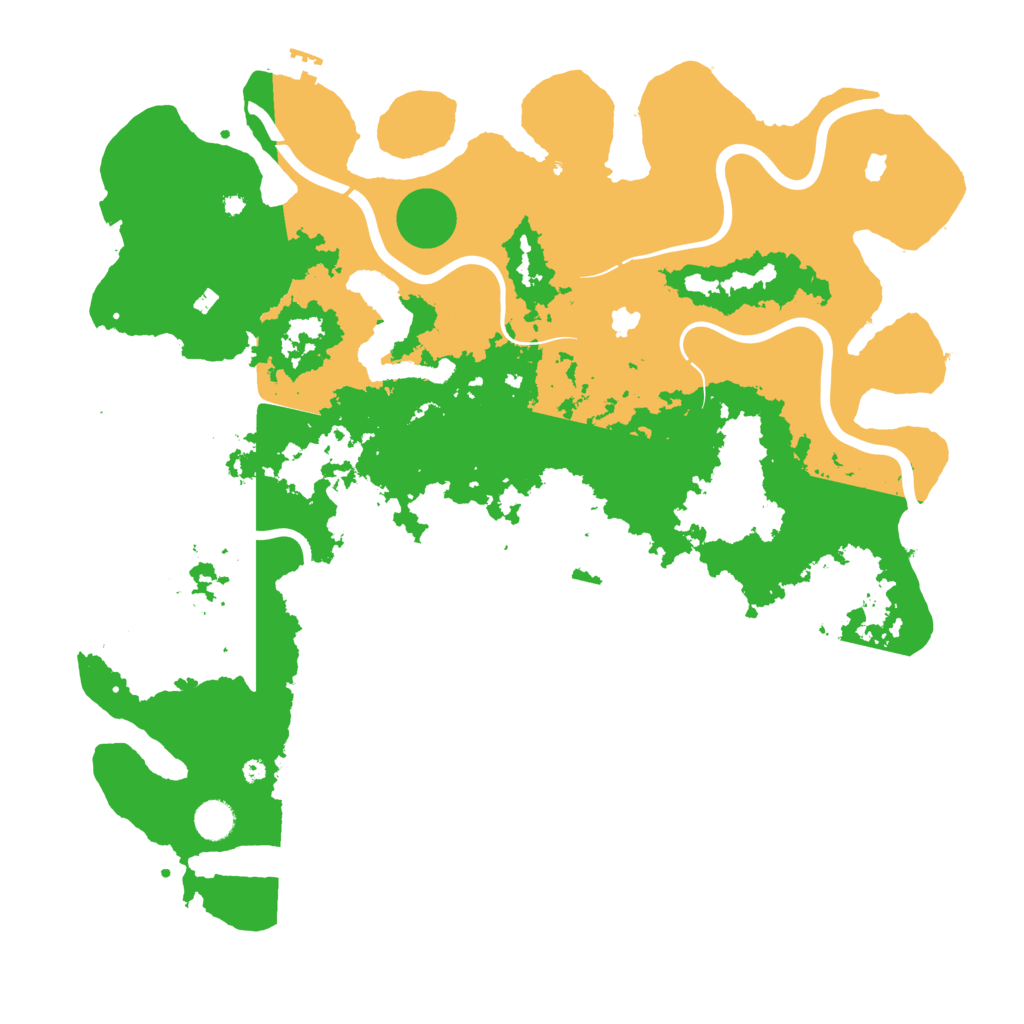 Biome Rust Map: Procedural Map, Size: 4500, Seed: 719239857
