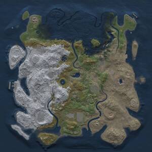 Thumbnail Rust Map: Procedural Map, Size: 4250, Seed: 846548782, 17 Monuments