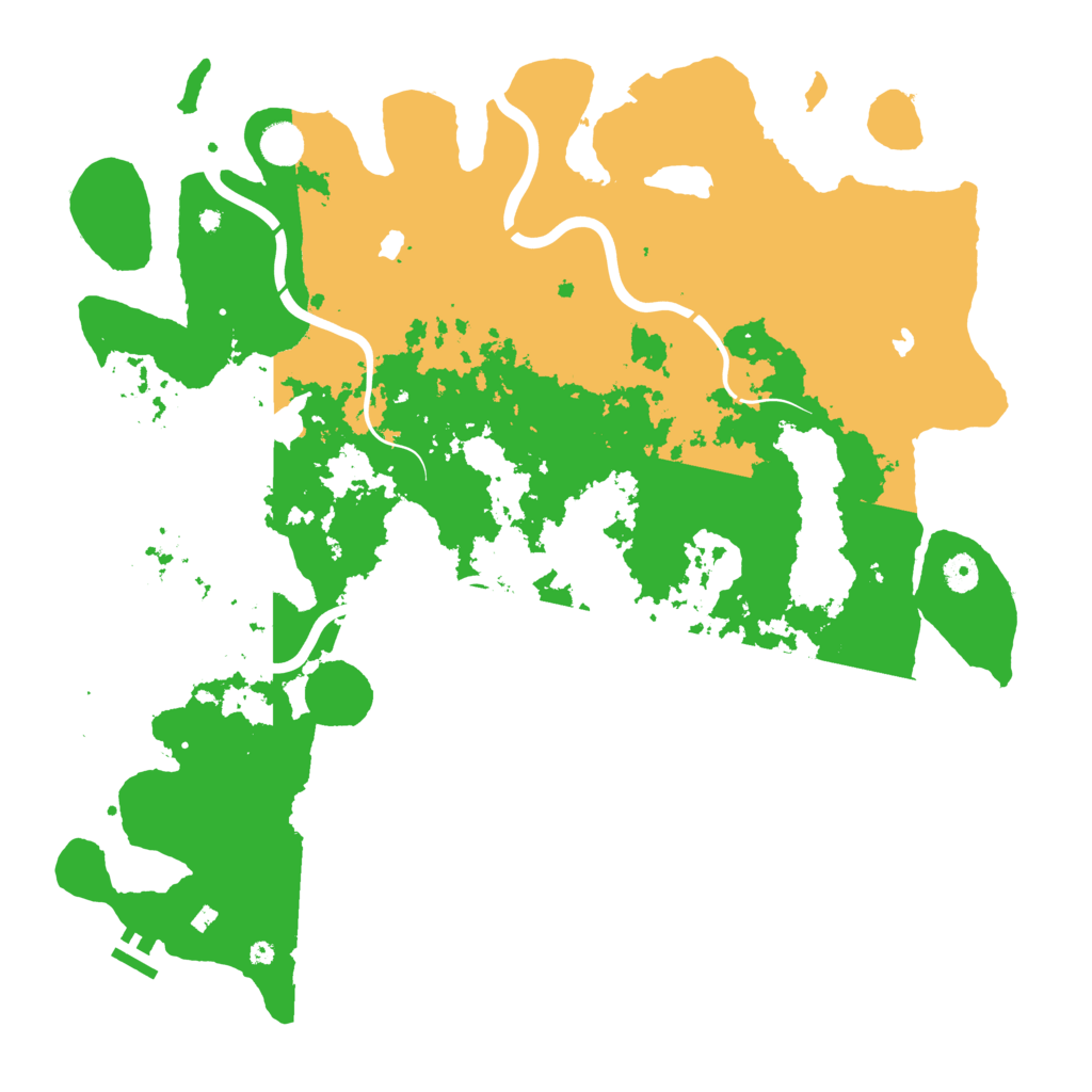 Biome Rust Map: Procedural Map, Size: 4500, Seed: 529651966