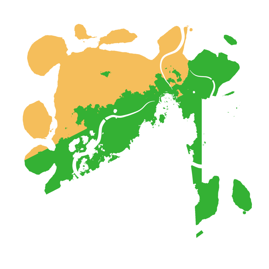 Biome Rust Map: Procedural Map, Size: 3350, Seed: 23179380
