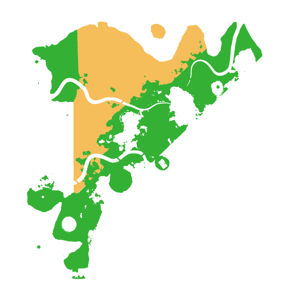 Biome Rust Map: Procedural Map, Size: 3500, Seed: 470827533