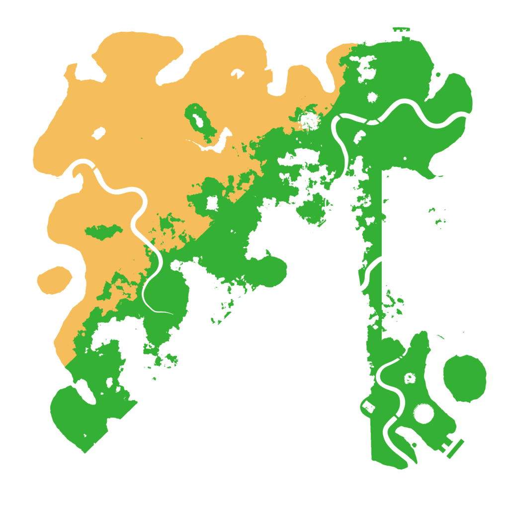 Biome Rust Map: Procedural Map, Size: 4500, Seed: 309131367
