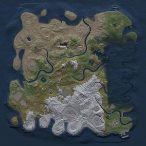 Thumbnail Rust Map: Procedural Map, Size: 4250, Seed: 807521091, 17 Monuments