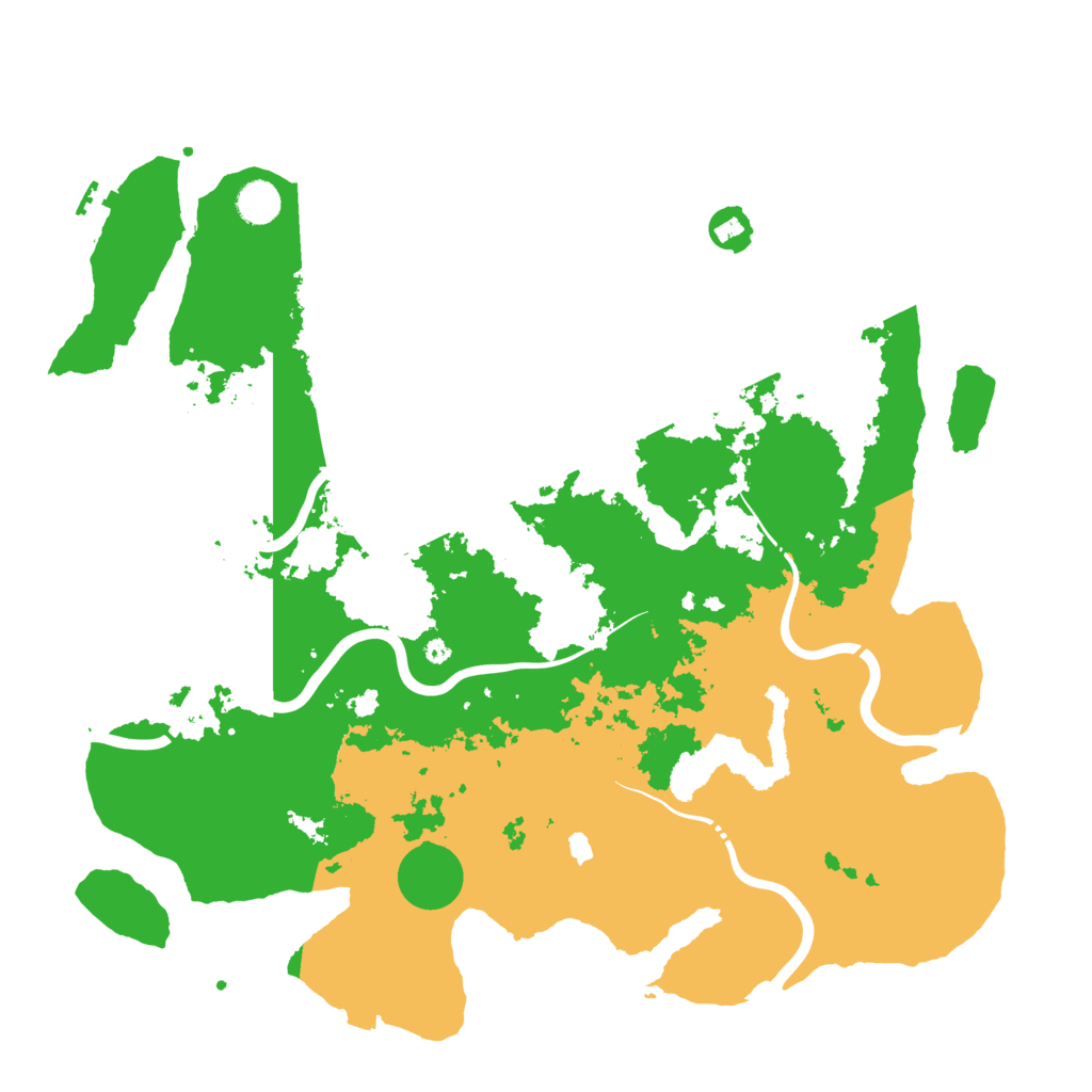 Biome Rust Map: Procedural Map, Size: 4400, Seed: 883878615