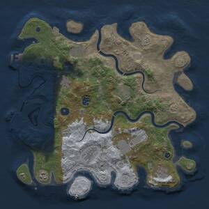 Thumbnail Rust Map: Procedural Map, Size: 3750, Seed: 62325361, 15 Monuments