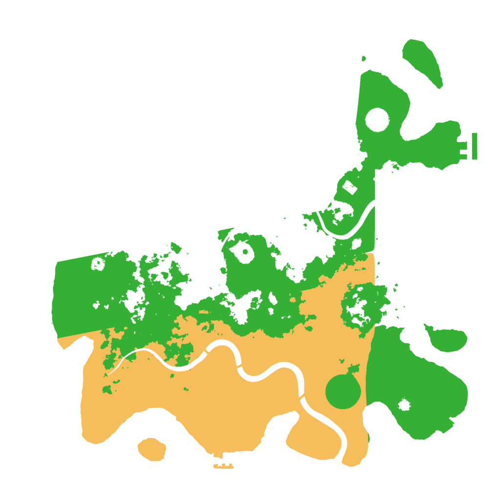 Biome Rust Map: Procedural Map, Size: 3800, Seed: 345643
