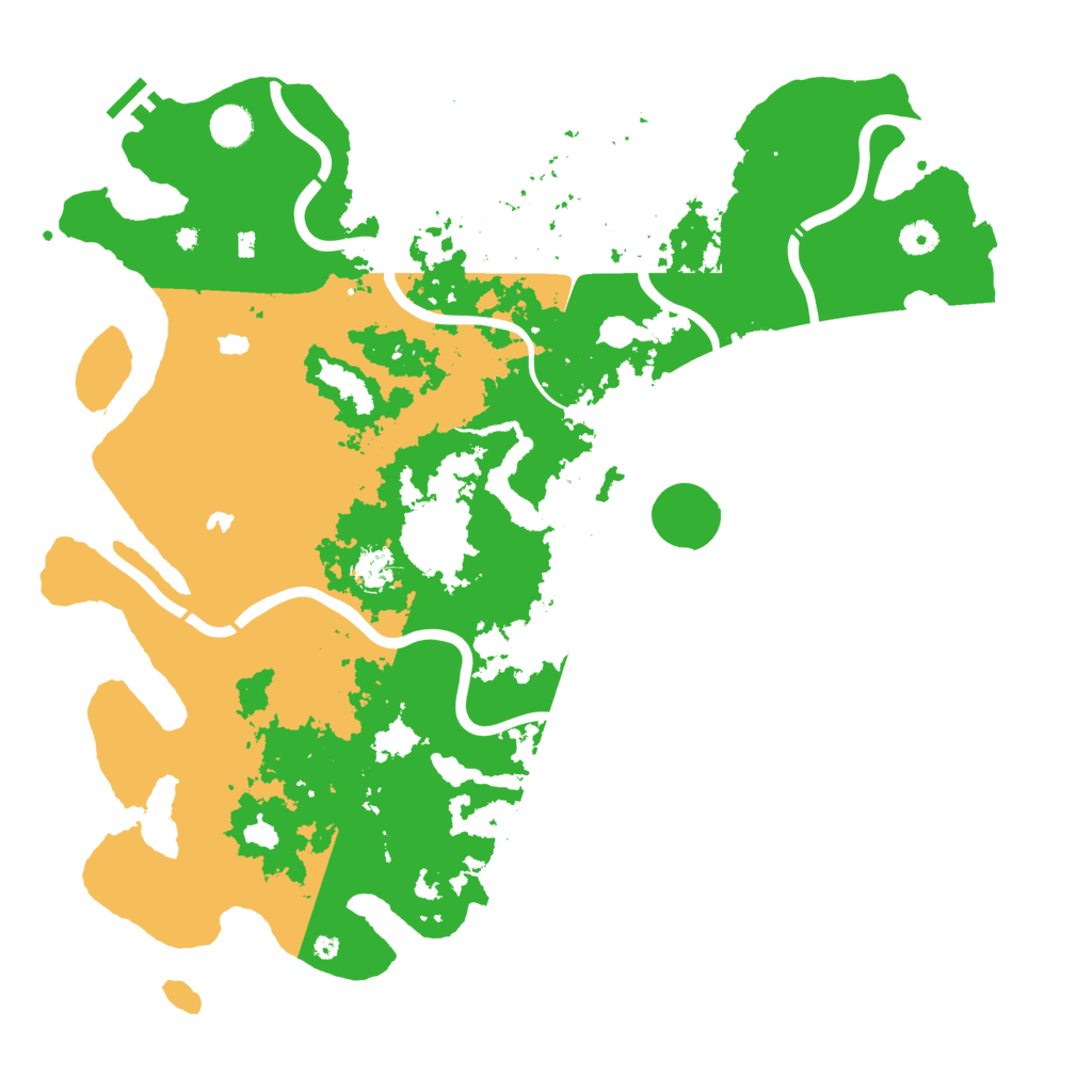Biome Rust Map: Procedural Map, Size: 4500, Seed: 523526446