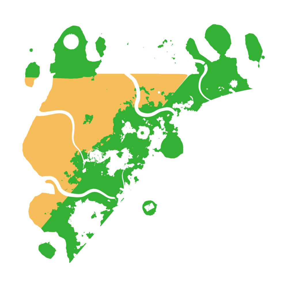 Biome Rust Map: Procedural Map, Size: 3500, Seed: 16011997