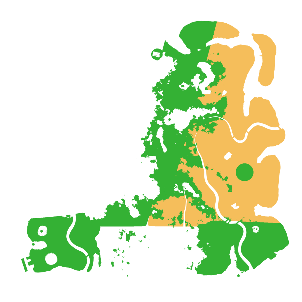 Biome Rust Map: Procedural Map, Size: 4500, Seed: 2008218787