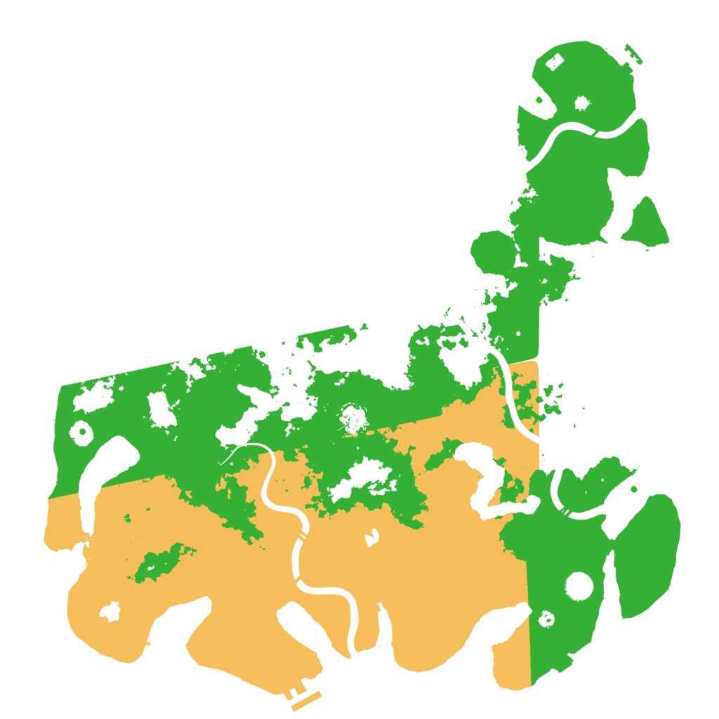 Biome Rust Map: Procedural Map, Size: 4500, Seed: 2045453715
