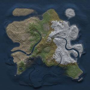 Thumbnail Rust Map: Procedural Map, Size: 2800, Seed: 2058333677, 8 Monuments