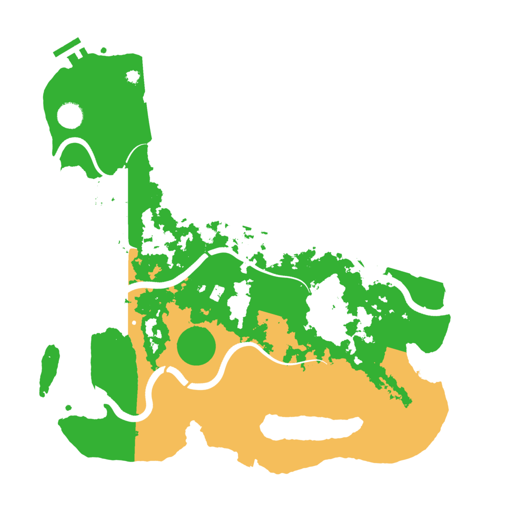 Biome Rust Map: Procedural Map, Size: 3500, Seed: 817574378