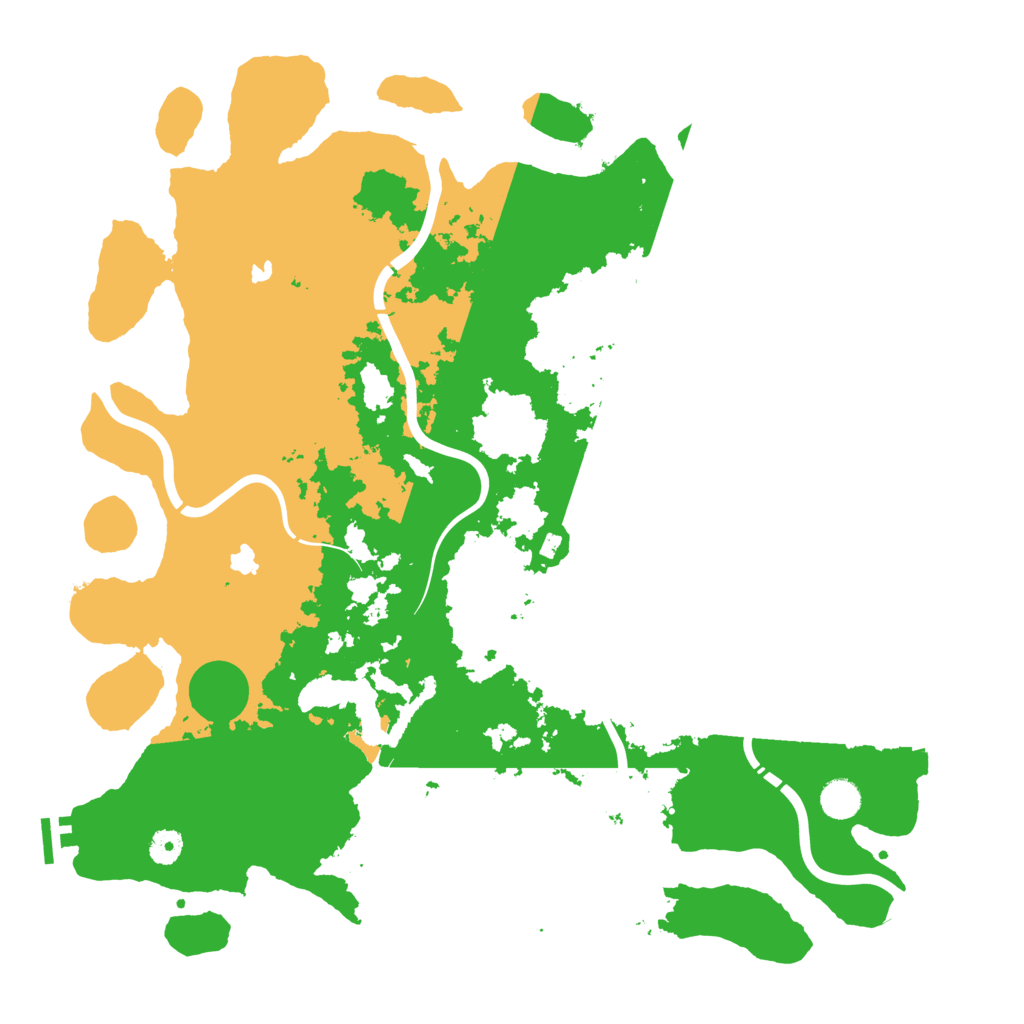 Biome Rust Map: Procedural Map, Size: 4500, Seed: 687991786