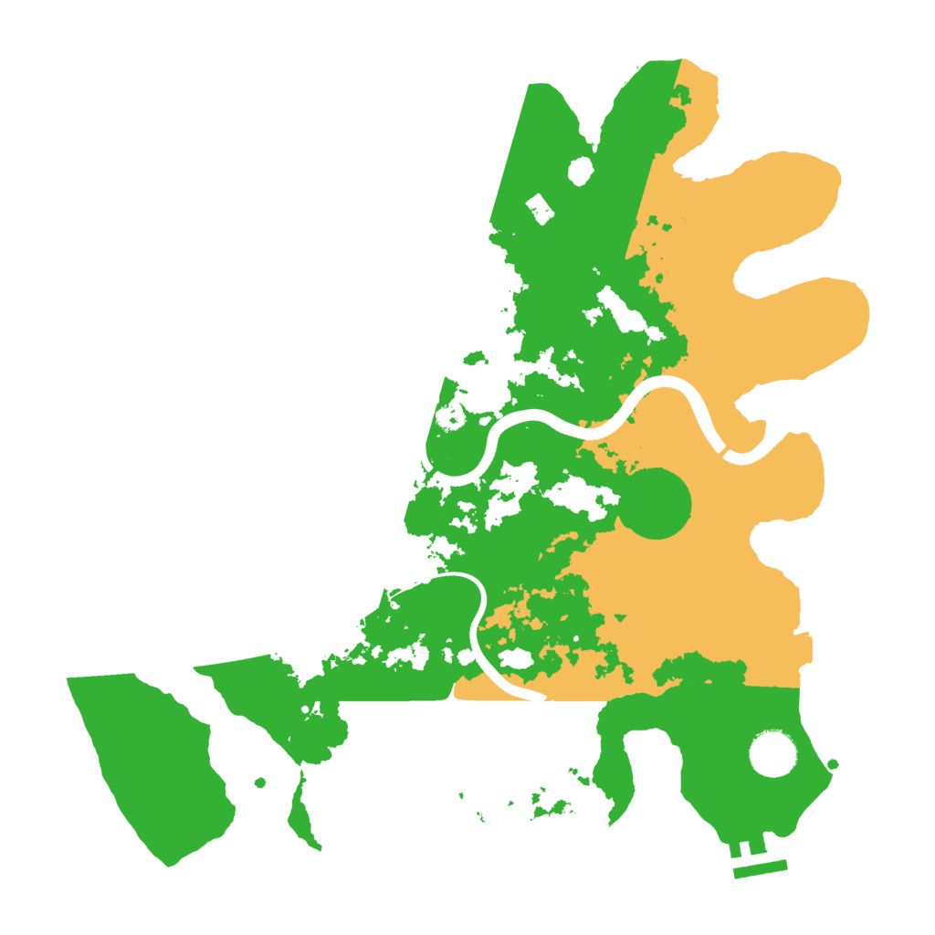 Biome Rust Map: Procedural Map, Size: 3500, Seed: 2141499692