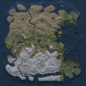 Thumbnail Rust Map: Procedural Map, Size: 4800, Seed: 38475, 17 Monuments