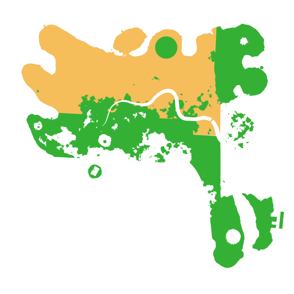 Biome Rust Map: Procedural Map, Size: 3500, Seed: 1150496087