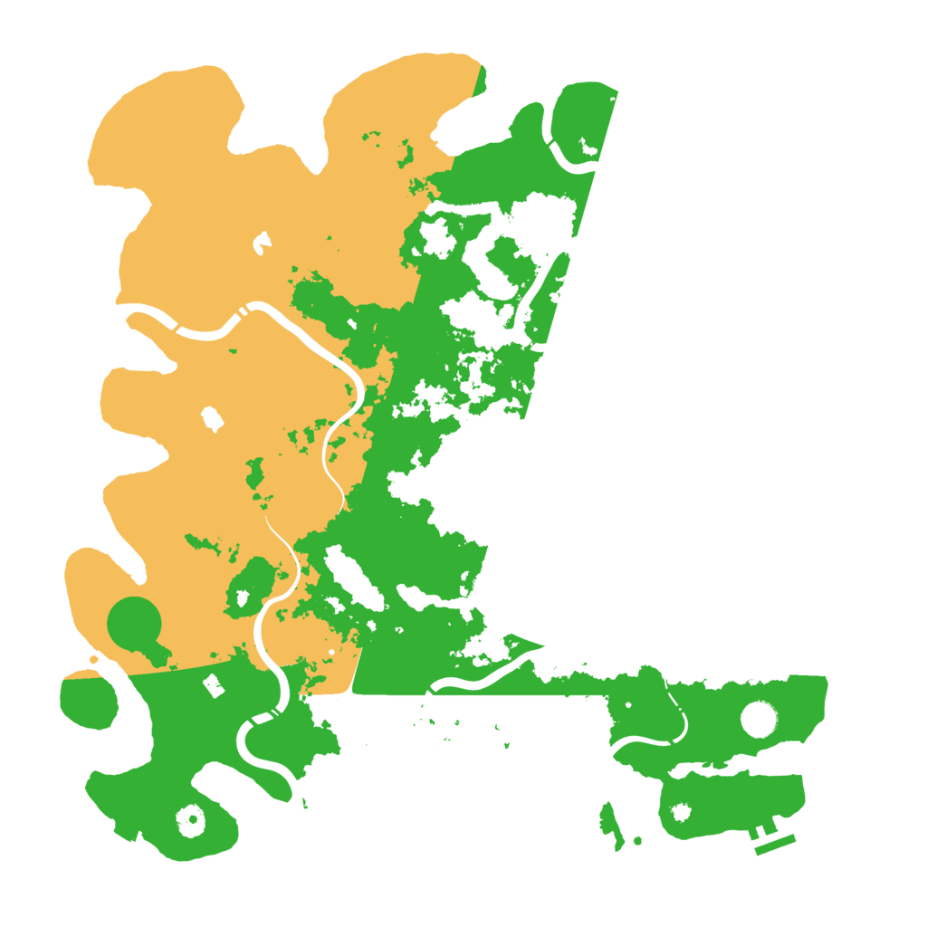 Biome Rust Map: Procedural Map, Size: 4500, Seed: 238121297