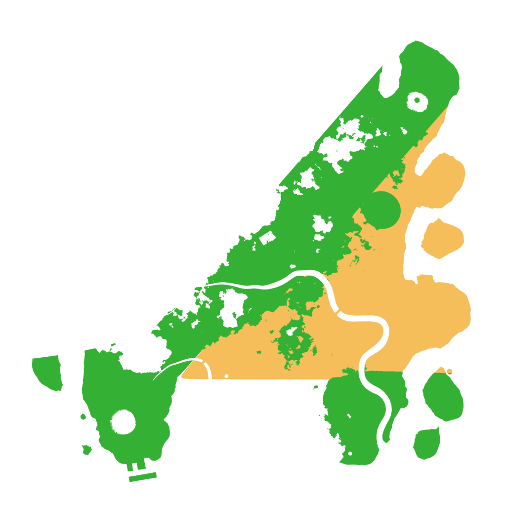 Biome Rust Map: Procedural Map, Size: 3700, Seed: 173660053