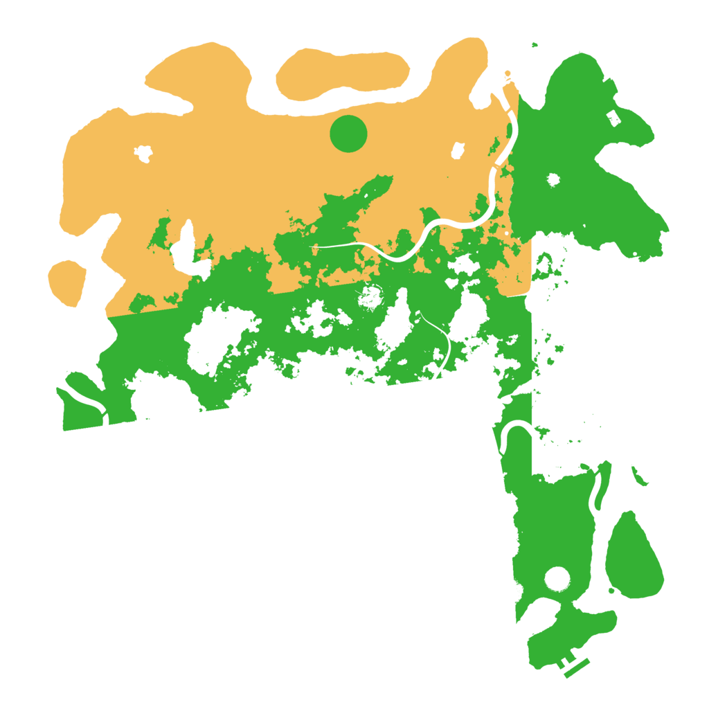 Biome Rust Map: Procedural Map, Size: 5000, Seed: 3011