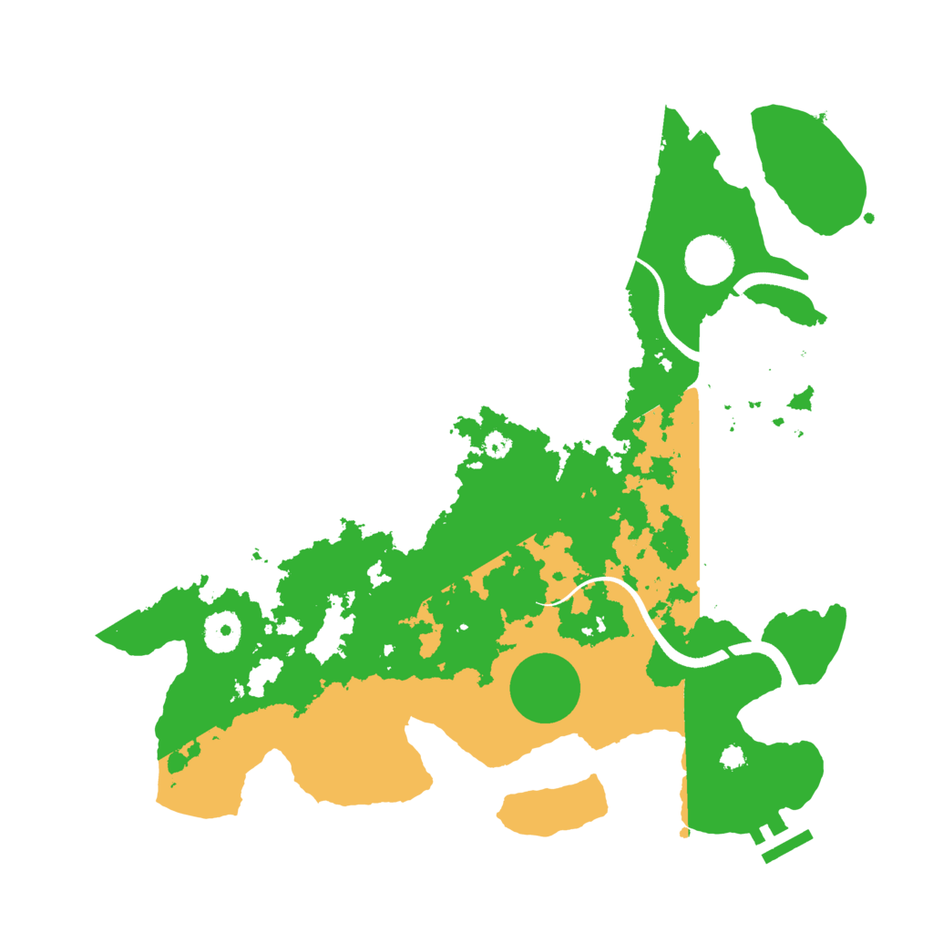 Biome Rust Map: Procedural Map, Size: 3500, Seed: 1491067519
