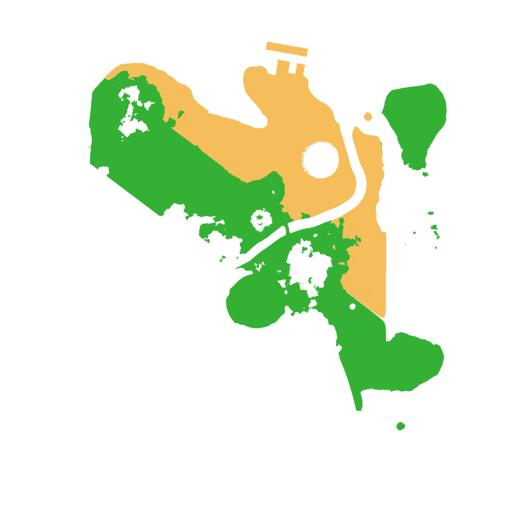 Biome Rust Map: Procedural Map, Size: 2500, Seed: 2614451