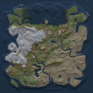 Thumbnail Rust Map: Procedural Map, Size: 4250, Seed: 1564901445, 17 Monuments