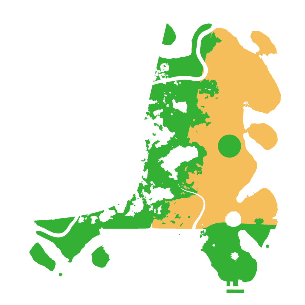 Biome Rust Map: Procedural Map, Size: 3500, Seed: 266396987