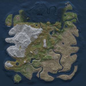 Thumbnail Rust Map: Procedural Map, Size: 4250, Seed: 709423409, 17 Monuments