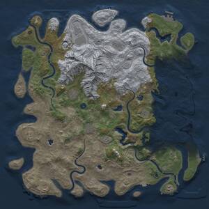 Thumbnail Rust Map: Procedural Map, Size: 5204, Seed: 2138, 17 Monuments