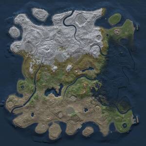 Thumbnail Rust Map: Procedural Map, Size: 4500, Seed: 809594300, 16 Monuments