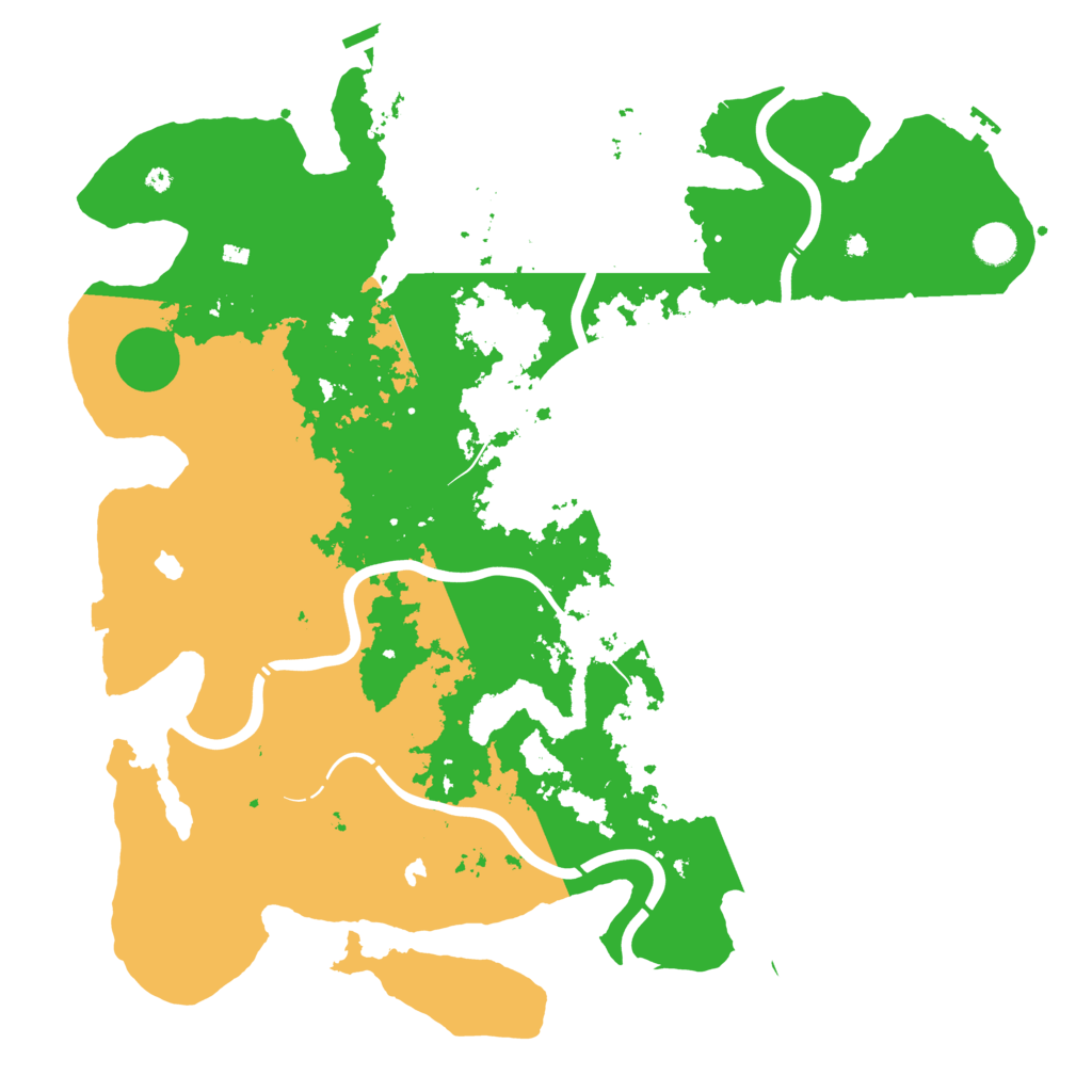 Biome Rust Map: Procedural Map, Size: 4500, Seed: 1234758453