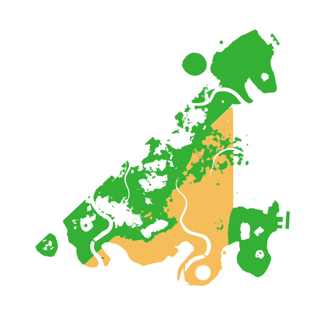 Biome Rust Map: Procedural Map, Size: 3600, Seed: 225811