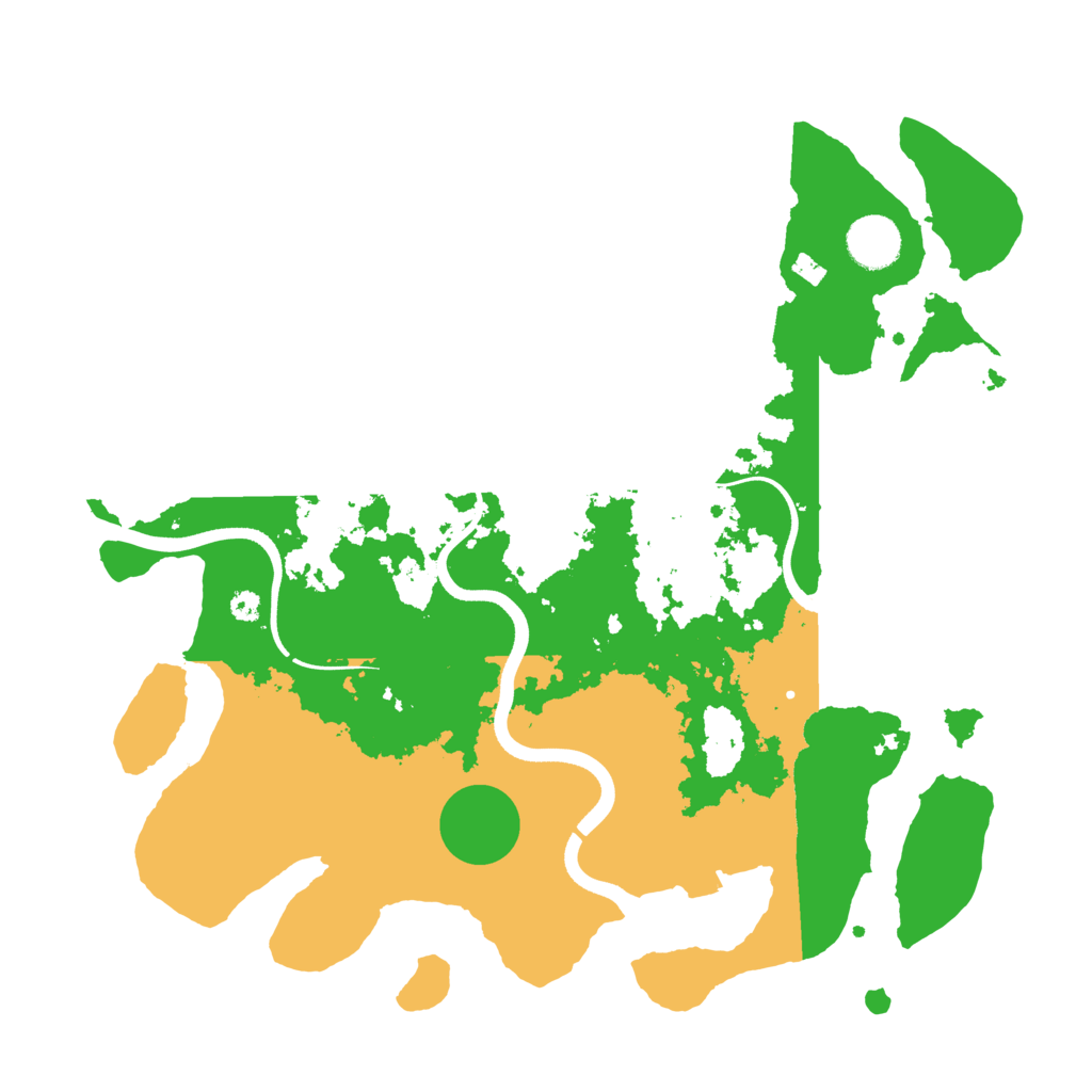 Biome Rust Map: Procedural Map, Size: 3600, Seed: 17762077