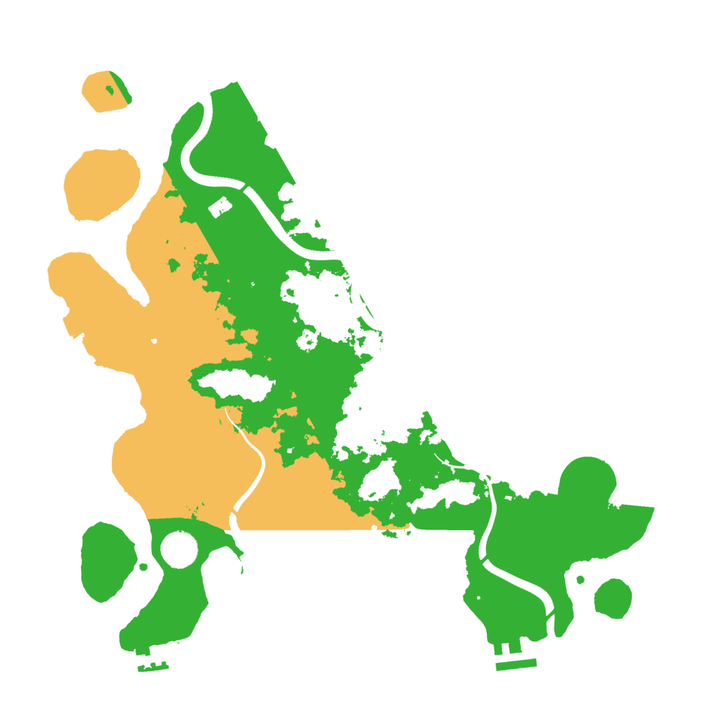 Biome Rust Map: Procedural Map, Size: 3500, Seed: 8900