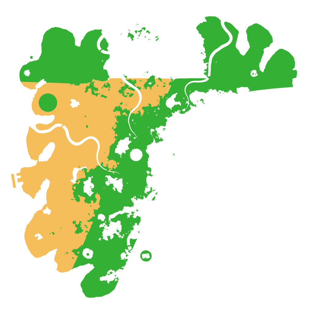 Biome Rust Map: Procedural Map, Size: 4500, Seed: 842484696