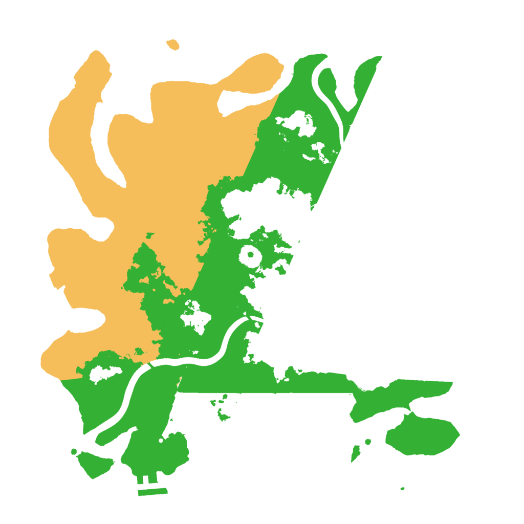 Biome Rust Map: Procedural Map, Size: 3500, Seed: 587453234