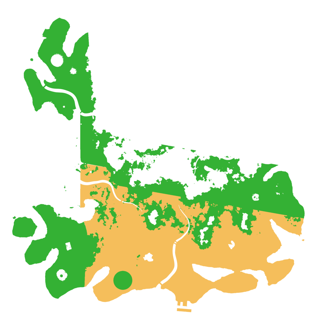 Biome Rust Map: Procedural Map, Size: 4500, Seed: 334375737