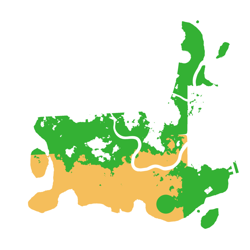 Biome Rust Map: Procedural Map, Size: 3500, Seed: 623360597