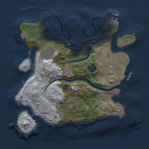 Thumbnail Rust Map: Procedural Map, Size: 2800, Seed: 50050, 10 Monuments
