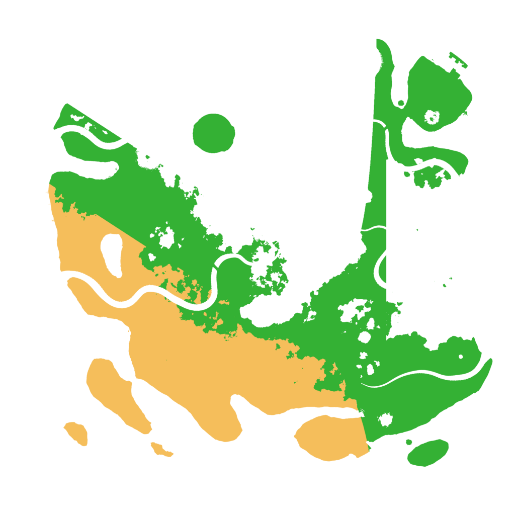 Biome Rust Map: Procedural Map, Size: 3500, Seed: 1121155